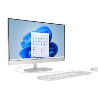 HP All-in-One 24-cr0323nh PC, Intel Core i5 1334U, 8GB DDR4 3200, 512GB PCIe NVMe M.2 SSD, FreeDOS, 23.8" FHD Touch Screen,